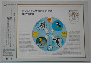 Feuillet Spécial Ardenne 57 Jeux Olympiques d'Hiver de Sapporo 1972 - Picture 1 of 2