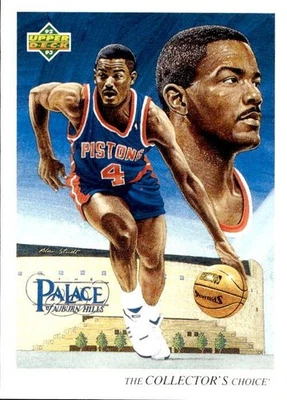 Joe Dumars 1992 Upper Deck #53 Detroit Pistons - Image 1 of 2