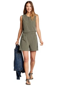 Eddie Bauer Damen Jumpsuit Overall DEPARTURE UTILITY ROMPER, Grün, XL - Bild 1 von 2