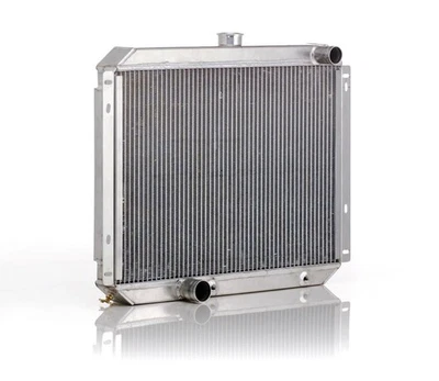 Radiador de flujo descendente Be Cool ajuste directo acabado natural para Ford Mustang 67-70, Foto 1 de 3