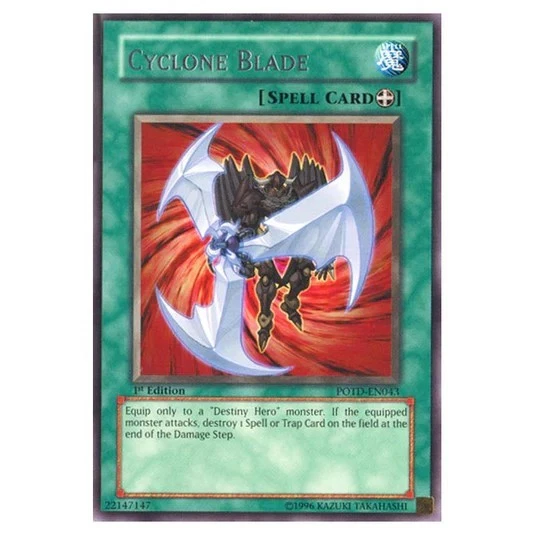 POTD-EN043 Cyclone Blade Rare UNLIMITED Edition Lightly Played! YuGiOh TCG - Image 1 of 1
