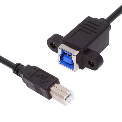 USB 3.0 Type-B Female to USB 2.0 Type-B Male Extension Cable | 5Gbps Data Cord - Image 1 of 4