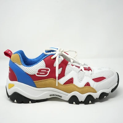 Skechers Mujer D`Lites 2 - Una Pieza Blanco/Multi Zapatilla - 9.5 Foto 1 de 4