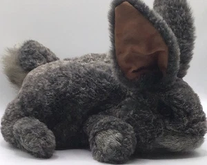 Folkmanis grauer Hase Kaninchen Puppe Ganzkörper Plüsch weich realistisch Tier Spielzeug - Bild 1 von 7