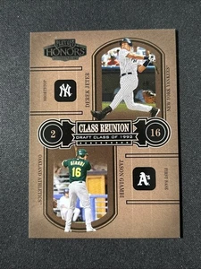 DEREK JETER - JASON GIAMBI - 2004 Playoff Honors - Class Reunion #d 729/1992 - Picture 1 of 3
