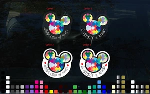 Autistic Child on Board: Autism Awareness To Infinity Beyond Car Decal Sticker - Picture 1 of 4