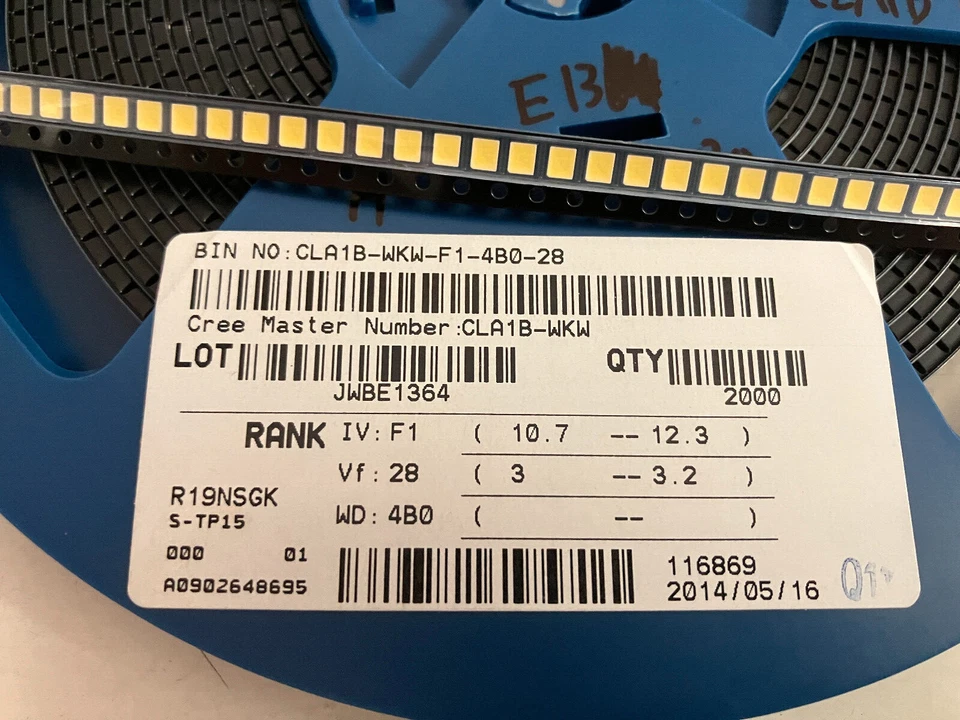 Neutral White PLCC4 SMD LED 4500K 120° Cree CLA1B-WKW 75CRI  Multi Qty - Image 1 of 1