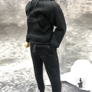 1:12 schwarze Hose Hose Kleidung für 6 Zoll Stecker SHF PH Actionfigur Körperspielzeug - Bild 1 von 6
