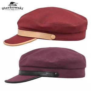 Sterkowski RINGO Waxed Cotton Fiddler Cap Sailor Mariner Greek Breton Skipper - Bild 1 von 19