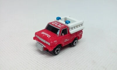 Vtg Micro Machines Datsun SFFD Fire Rescue Pickup Red Truck Vehicle Galoob 1986 - Image 1 of 4