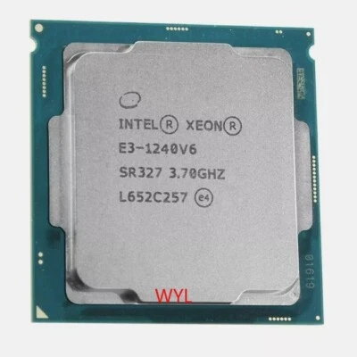 Intel Core Xeon E3-1240 v6 LGA1151 CPU Processor 4 core 3.7GHz 8MB SR327 - Image 1 of 3