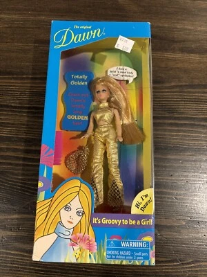 6” Dawn Fashion Doll Repro Checkerboard Toys Totally Golden Dawn 2003 NRFB - Image 1 of 4