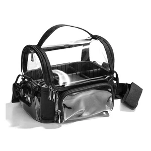 PVC Women's Bags Salon Makeup Tool Storage Bag Transparent Waterproof Travel Bag - Picture 1 of 6