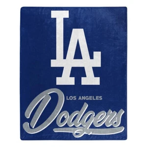 Los Angeles Dodgers 50" by 60" Plush Raschel Signature Throw Blanket - MLB - Picture 1 of 1