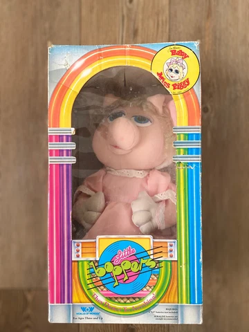Worlds of Wonder BABY MISS PIGGY Little Boppers Doll Plush 1987 Muppet Babies Cover
