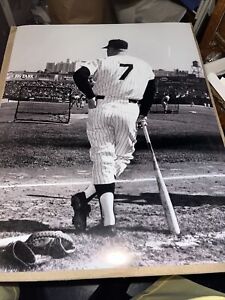 Mickey Mantle 16 X 20 Blk  & White Of Mick At 64 World Series (Fr Ap Wire Photo)