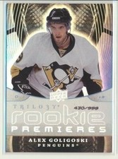 2008-09 Upper Deck Trilogy Rookie Premieres 112 Alex Goligoski /999 Penguins