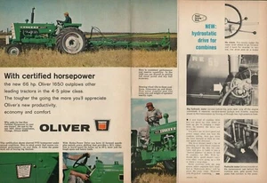 1965 2pg Print Ad of Oliver 1650 Farm Tractor - Picture 1 of 2