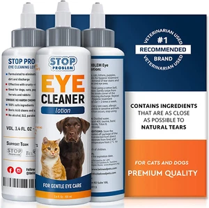 All Pets Eye Wash Drops for Relieve Pink Eye, Allergies Symptoms, Infections ... - Picture 1 of 12