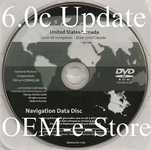 2007-2011 Chevrolet Avalanche / Tahoe / Hybrid Navigation DVD Map 6.0c Update - Picture 1 of 4