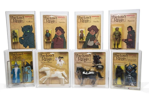 Lord of the Rings Knickerbocker LOTR 1979 Complete Set 8 Figures AFA Holy Grail Cover