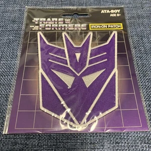 Transformers Purple Helmet Iron On Patch Decepticons Leader Megatron Embroidere - Picture 1 of 2