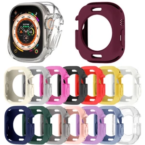 Candy Color TPU Bumper Miękkie silikonowe etui do Apple Watch Ultra 49mm Pokrowiec Ramka - Zdjęcie 1 z 36