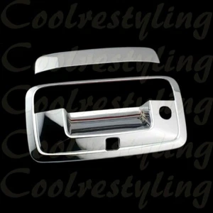 PARA 2014 15 16 17 18 Silverado 1500 Sierra cubierta de manija de puerta trasera cromada con cámara - Imagen 1 de 2