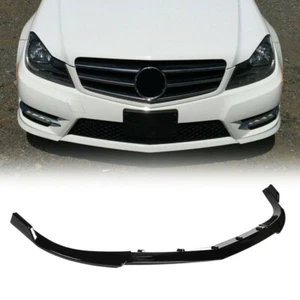 For Mercedes W204 C200 C250 C300 Sport 2012-14 Front Bumper Lip Splitter Spoiler - Bild 1 von 8