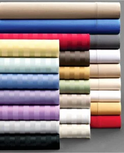 King Size 12" to 30" Extra Deep Pocket 1200 TC 100% Cotton 1 PC Fitted Sheet - Picture 1 of 153