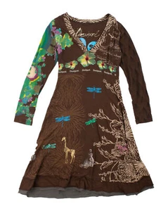 Ladies Desigual Multicolored Long Dress Size M - Picture 1 of 7
