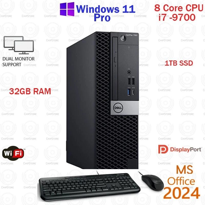 Dell Intel Core i7 9th Gen. PC Desktops & All-In-One Computers for