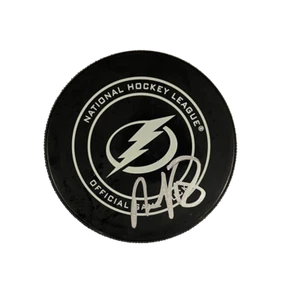 Ondrej Palat Firmado Autógrafo Tampa Bay Lightning Hockey Puck Nueva Jersey Devils - Imagen 1 de 1