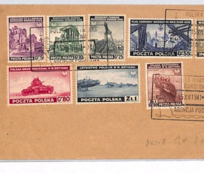 POLAND WW2 FREE FORCES Cover 1941 FDC Navy USA Polish Embassy NYC {samwells}MJ50 - Image 1 of 4