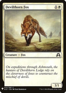 MTG Devilthorn Fox Shadows over Innistrad 014/297 regolare comune quasi nuovo - Foto 1 di 1