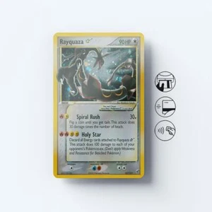 Card Skin Rayquaza Legendary Gold Star Pokemon Trading Card Game Credit Card - Afbeelding 1 van 10