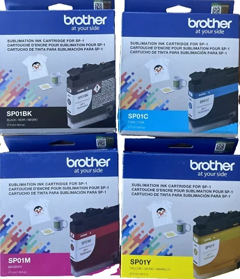 New Genuine Brother SP01 Black Color 4PK Ink Cartridges Bag - Image 1 of 3