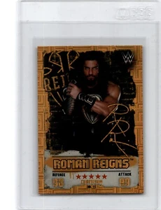 2016 Topps Slam Attax WWE India Exclusive Gold Foil Roman Reigns - Picture 1 of 9
