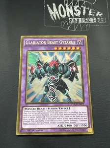 YUGIOH GLADIATOR BEAST GYZARUS PREMIUM GOLD RARE PGL2-EN079 1ST EDITION - Picture 1 of 2