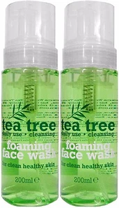 2 x 200ml Tea Tree Foaming Face Wash - Daily Use for Healthy, Clean Skin - Picture 1 of 1