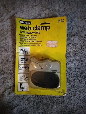 Винтажный сверхпрочный веб-зажим Stanley 12 футов No Ремешок 41-159 - 1981 - сделано в США  - Изображение 1 из 4