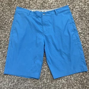 Puma Shorts Mens Size 34 Vibrant Blue Golf Chino Shorts Performance Stretch - Picture 1 of 10