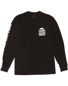 VANS Mens Classic Fit Graphic Top Long Sleeve Medium Black Cotton AR03 - Foto 1 di 5