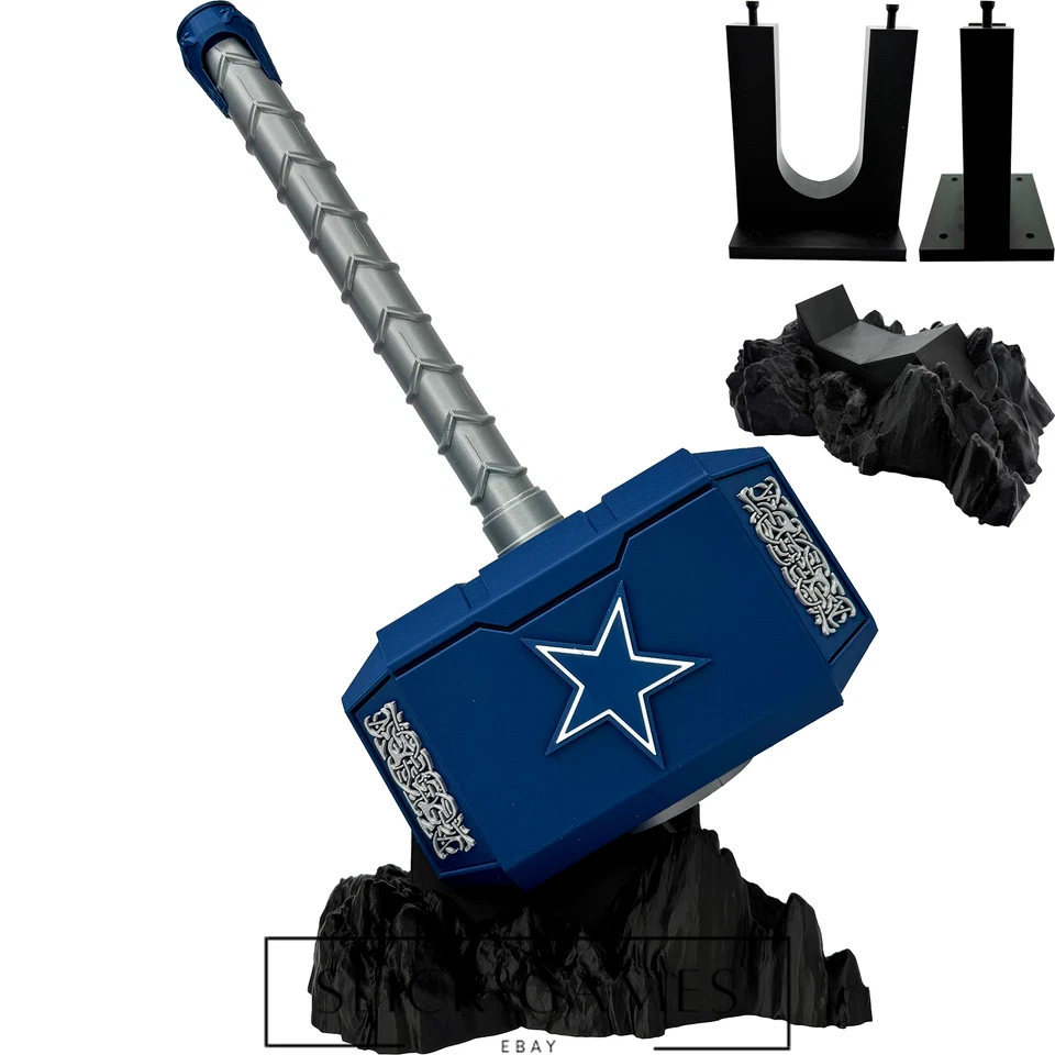 Dallas Cowboys #1 Mjolnir Thor's Hammer | Fan Art impreso en 3D Foto 1 de 1