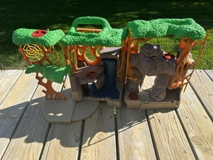 Fisher Price Imaginext Gorilla Berg Dschungel Safari Spielset Licht & Sound 2006 - Bild 1 von 10