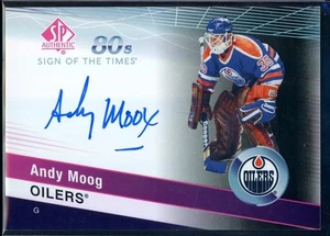 2019-20 SP Authentic Sign of the Times 1980s #ST80AM Andy Moog - Picture 1 of 2