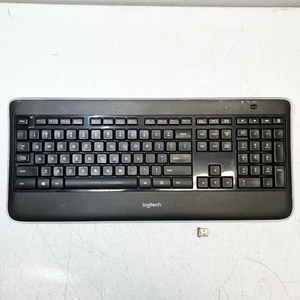(w/ Dongle) Logitech K800 Wireless Keyboard Illuminated w/ Dongle Tested - Picture 1 of 6