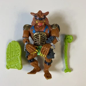 Modellino vintage 1991 TMNT Rahzar scudo lupo tartarughe ninja quasi completo - Foto 1 di 5