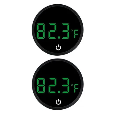 2pcs Fish Tank Temperature Gauge Digital LCD Aquarium Thermometer Wireless - Image 1 of 4