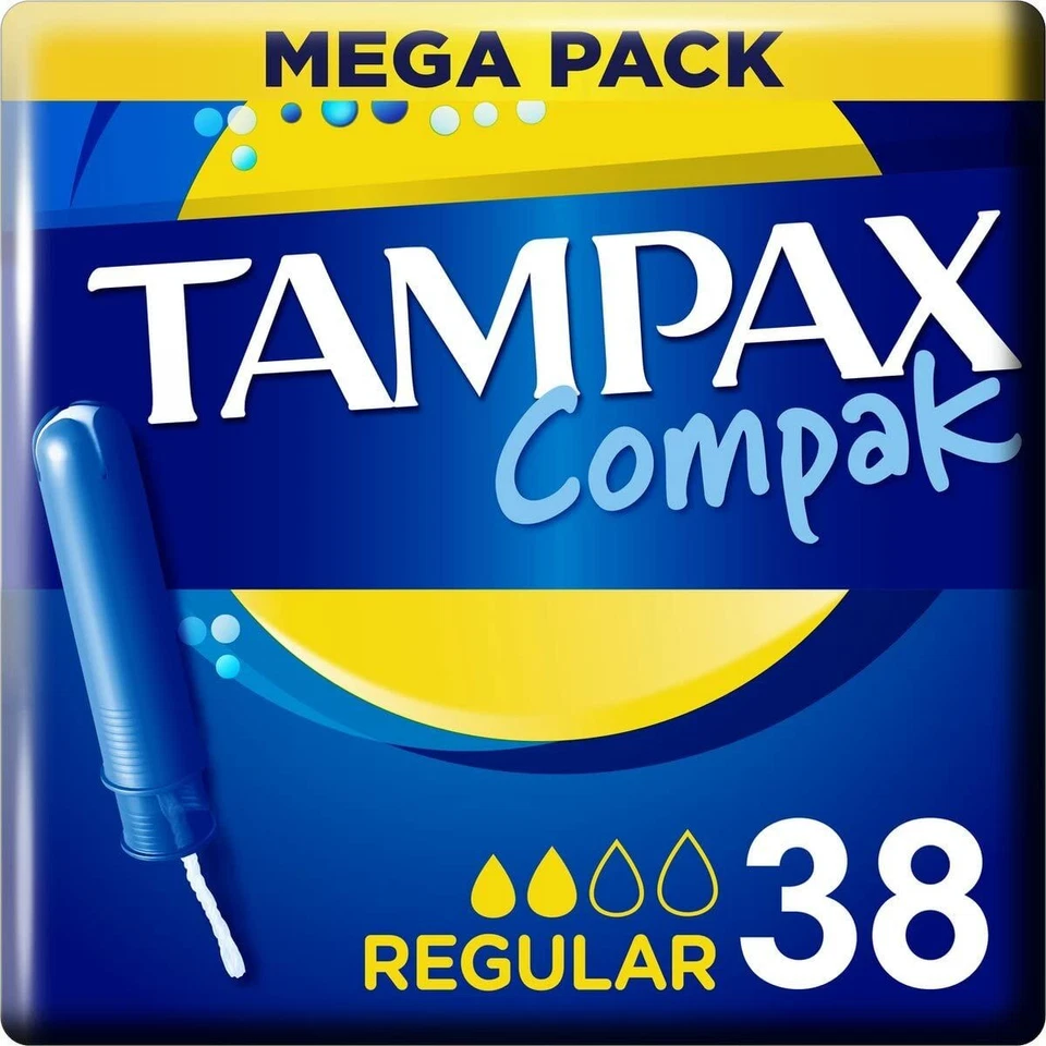 Assorbenti Interni Regolari Tampax Compak 38 unidades - Immagine 1 di 1